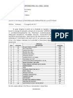 Entrega de Materiales Del Almacenero