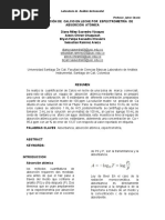 Determinación de Calcio en Leche Por Espectrometría de Absorción Atómica