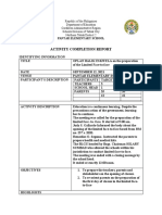 Oplan Balik Eskwela Report