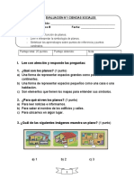 Evaluación 1 Ciencias Sociales - 2°B