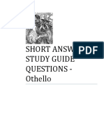 Othello - Study - Guide - Act 1-5 Comprehension Questions