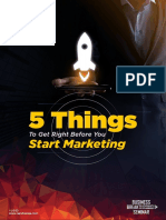 5 Things To Get Right Before You Start Marketing