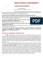 E o Tal Do Decreto Contra o Comunismo