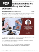 Responsabilidad Civil de Los Funcionarios y Servidores Públicos - La Ley - El Ángulo Legal de La Noticia