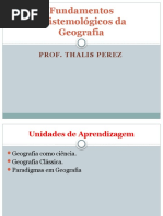 Fundamentos Epistemológicos Da Geografia