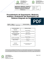 E3.1.P4 Procedimiento de Seguimiento Medicion Analisis y Evaluacion Desempeño SIG v00