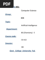 GROUP 8, Artificial Intelligence