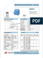 Subminature High Power Relay SRU Series: C US Features