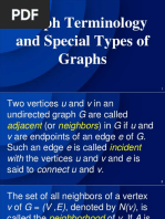 Graph Terminology and Special Types of Graphs