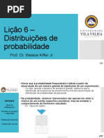 Aula 6 - Distribuições de Probabilidade