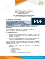 Guía de Actividades y Rúbrica de Evaluación - Unidad 3 - Fase 4 - Road Map Project I - Iniciacion