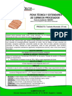 Ficha Técnica de Tocineta Ahumada (13 CM)