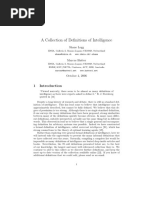 A Collection of Definitions of Intelligence