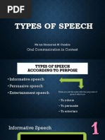 Types of Speech