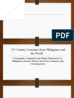 1 Geographic Linguistic and Ethnic Dimensions OfPhil Literary History...