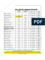 Marin Bike Shock - Size - Chart