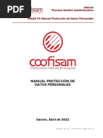 Manual Protección de Datos Coofisam 2022