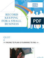 Record Keeping For Small Business