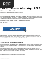 Cómo Hackear Whatsapp Gratis 2022