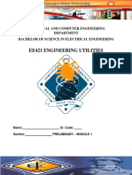 EE421 ENGINEERING UTILITIES 1 - Module 1