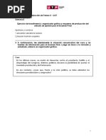 Semana 08. Organizador Gráfico y Esquema de Producción Del Artítulo de Opinión - Examen Final - CRT2-CGT