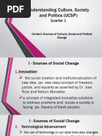 Sources of Cultural, Social, Political Change