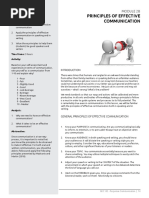 Module 2B Principles of Effective Communication