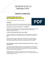 Research Manual Abhyudaya 2010: Project Guidelines