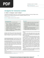 BJAEd - Analgesia For Caesarean Section