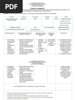 Plan de Trabajo. Reforzamiento - Educ. Especial