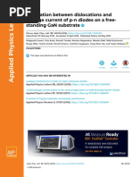 Correlation Between Dislocations and Leakage Current of P-N Diodes On A Free-Standing Gan Substrate