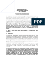 Ata Da Reuniao Do Conselho Fiscal Parecer Acerca Das Demonstracoes Fi