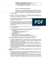 1 Alcance para Mantenimiento y Pruebas de Equipos de Patio Se Principal