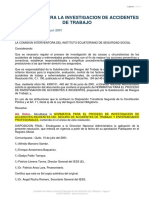 Normativa para La Investigacion de Accidentes de Trabajo