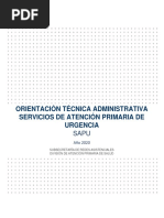 Orientación Tecnica SAPU 2020