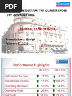 Central Bank of India Analyst Presentation Reviused