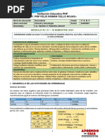 MÓDULO 21 - III BIM - CyT - 3ERO