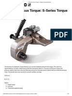 Pressure Versus Torque - S-Series Torque Wrenches