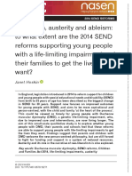 British J Special Edu - 2019 - Hoskin - Aspiration Austerity and Ableism To What Extent Are The 2014 SEND Reforms, British Journal of Special Education