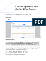 Pos - Point of Sale System in PHP Using Codeigniter 4 Free Source Code