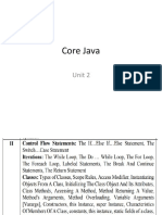 Core Java Unit 2 Sem 4