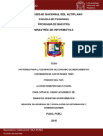 Patrones para La Estimacion de Consumo de Medicamentos Con Mineria de Datos Redes Puno