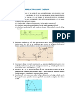 Problemas de Trabajo y Energia Ingenierias Untrm 2022-I PDF