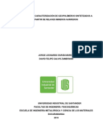 Obtencion y Caracterizacion de Geopolimeros Siterizados Apartir de Relavez Mineros Auriferos