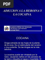 Adiccion A La Heroina y La Cocaina