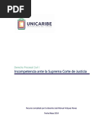 Unidad 3. Recurso 2. Incompetencia Ante La Suprema Corte de Justicia