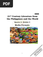 SHS 21 Century Literature From The Philippines and The World