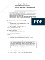 Estudo Biblico - A Graça É Maior Que o Pecado