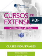 Cursos Extensión: Modalidad Virtual