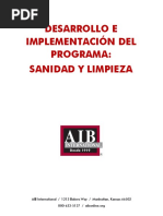 AIBI Programa de Limpieza - Sanidad